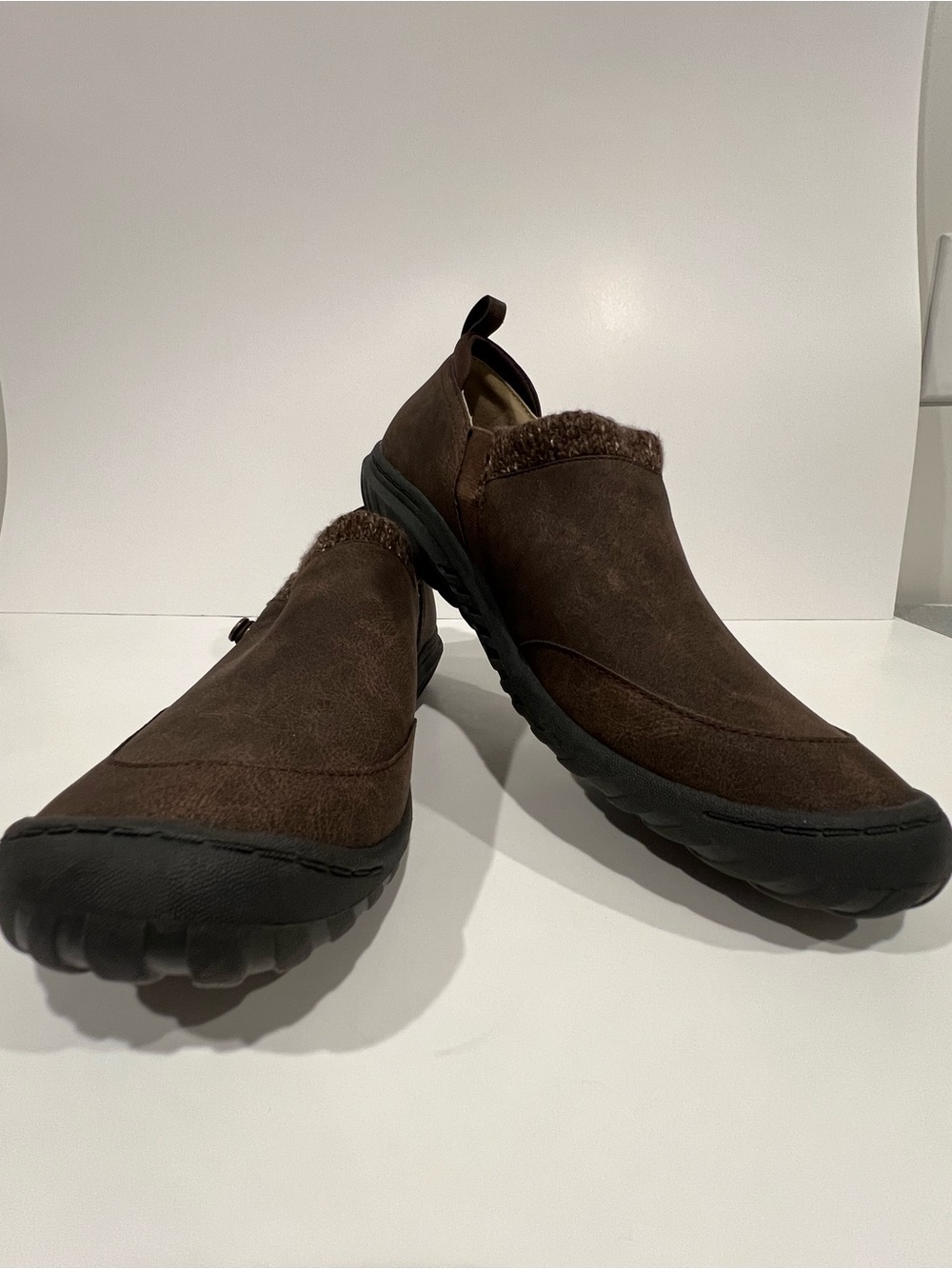 Women’s Cozy Slip-On Winter Boots in Dark Brown